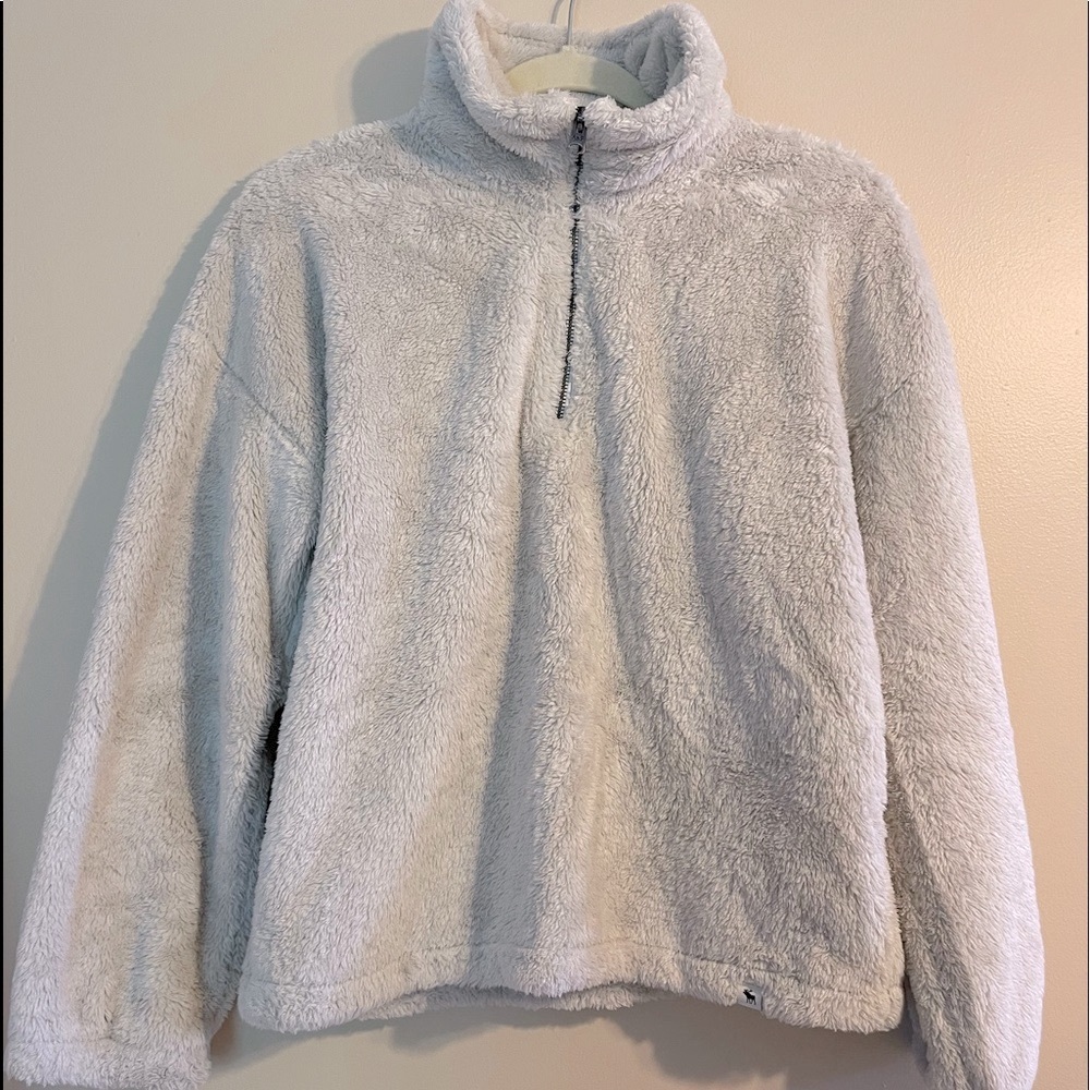 Abercrombie Sherpa Fleece Quarter-Zip Jacket